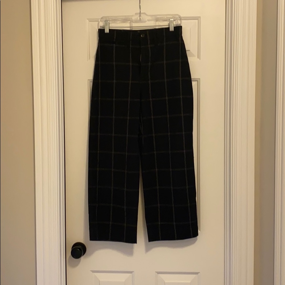 Madewell slim Emmett wide leg crop pant